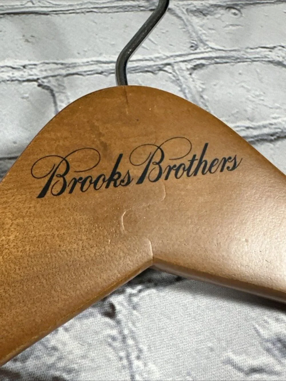 BROOKS BROTHERS Brown Wooden Suit Sport Coat Blazer Jacket Pants Closet Hanger